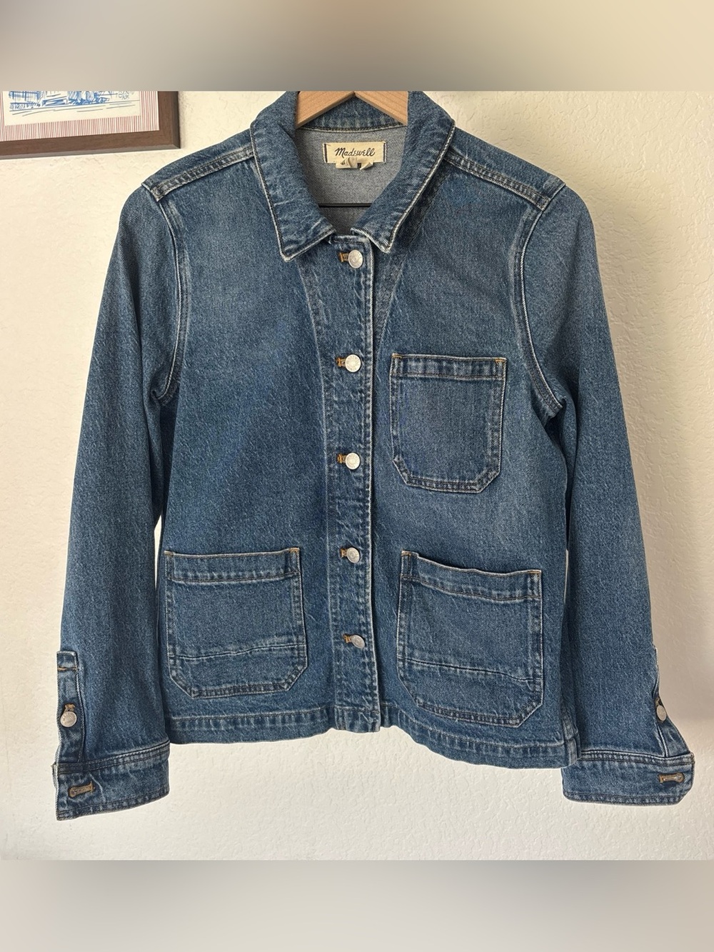 Madewell denim chore coat